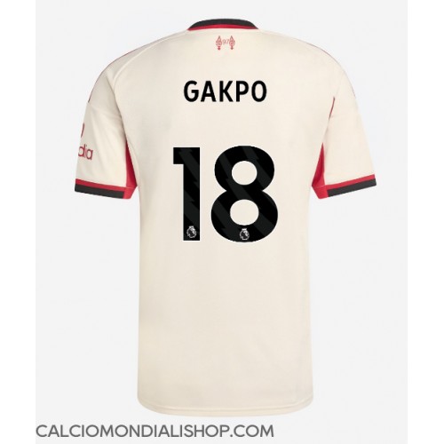 Maglie da calcio Liverpool Cody Gakpo #18 Seconda Maglia 2025-26 Manica Corta